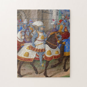 Kung Louis XII Le Voyage de Gênes Illustration Pussel