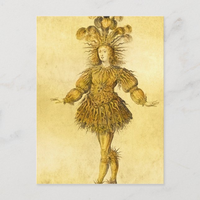 Kung Louis XIV av Frankrike Vykort (Framsida)