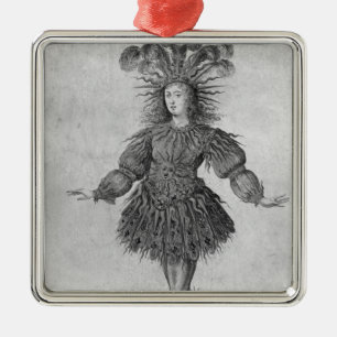 Kung Louis XIV av frankriken Julgransprydnad Metall