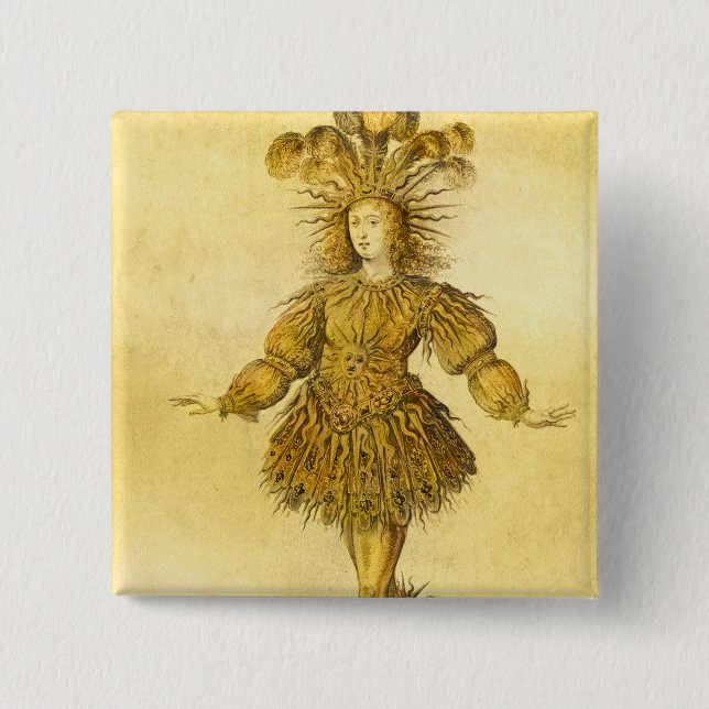 Kung Louis XIV av frankriken Knapp (Framsida)