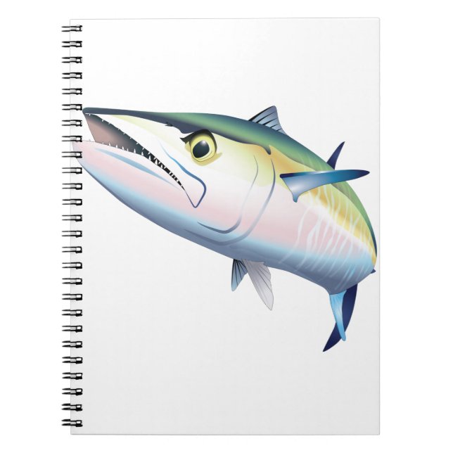 Kung Mackerel Swimming Anteckningsbok (Framsidan)