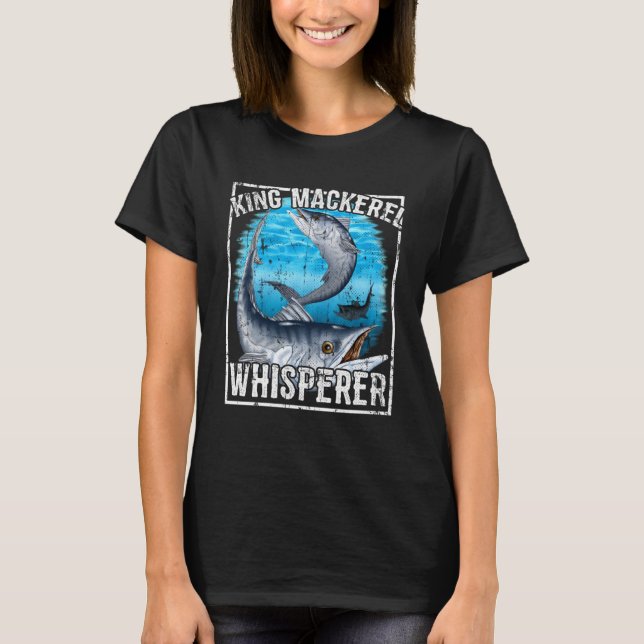 Kung Makrill Whisperer Deep Sea Fishing T Shirt (Framsida)