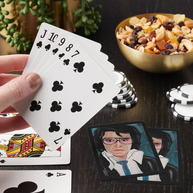 Kung-målningen av Alfred Fox Casinokort (På plats)