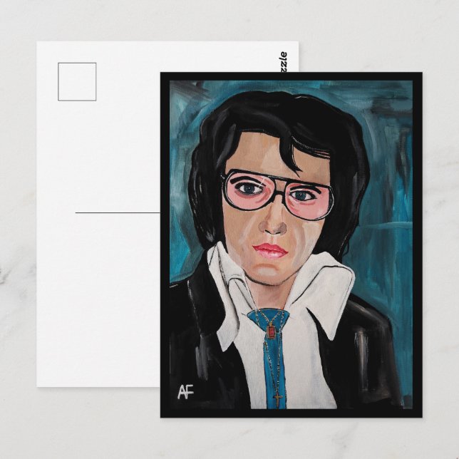 Kung-målningen av Alfred Fox Collectable Vykort (Fram/baksida)