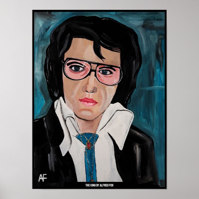 Kung-målningen av Alfred Fox Poster (Framsidan)