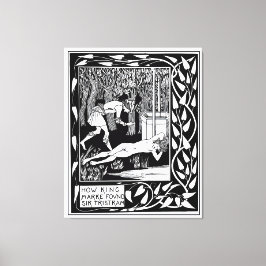 Kung Mark & Herr Tristram Canvastryck