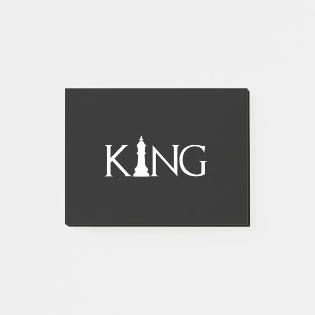 kung med schack kung biet post-it block (Framsida)