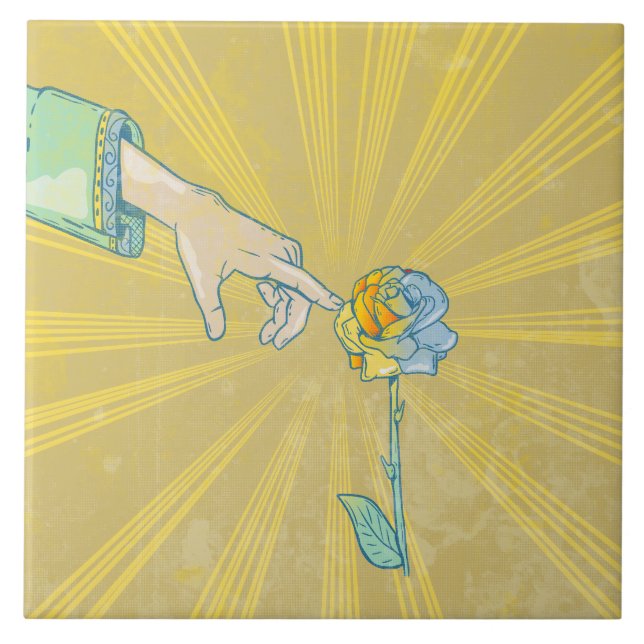 Kung Midas Golden Touch Kakelplatta (Framsidan)