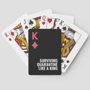 Kung minimala, feta Överlevande karantänspel Casinokort