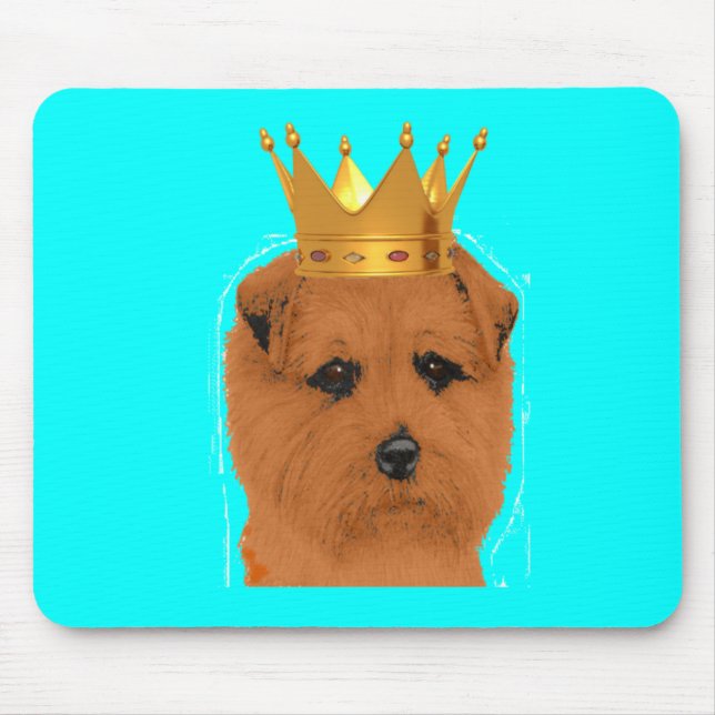Kung Mousepad för Norfolk Terrier Musmatta (Framsidan)
