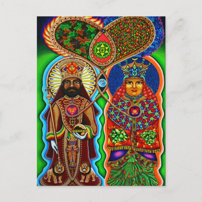 Kung n Queen Vykort (Framsida)