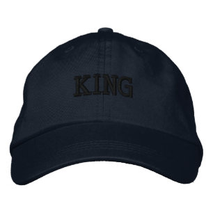 Kung Namn Ser Attraktiv Visor Broderad-Hatt Broderad Keps