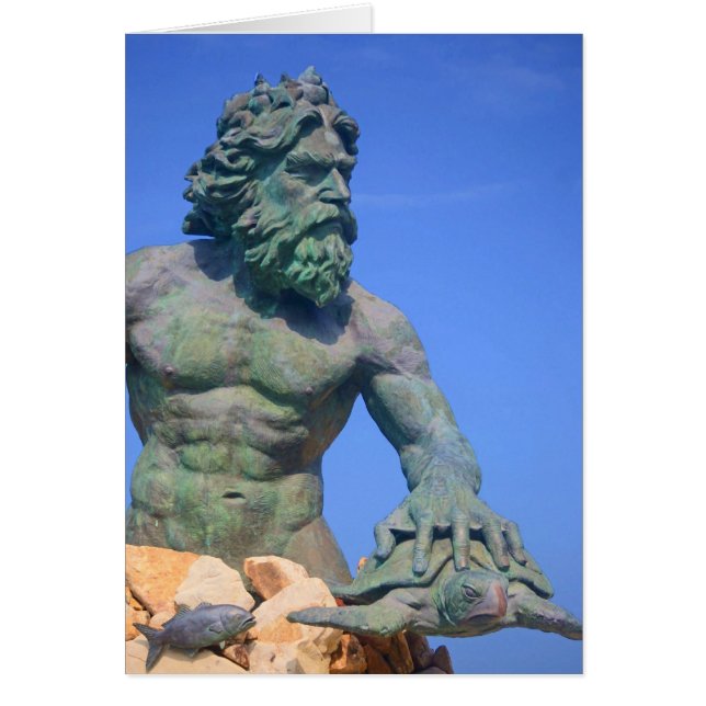 Kung Neptune av Shirley Taylor Hälsningskort (Framsidan)