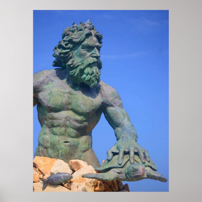 Kung Neptune av Shirley Taylor Poster (Framsidan)