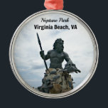 Kung Neptune Park, Virginia Beach, VA Julgransprydnad Metall<br><div class="desc">Nära statyn Kung Neptune,  Neptune Park,  Virginia Beach,  VA.</div>