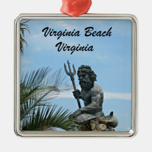 Kung Neptune Park, Virginia Beach, VA Julgransprydnad Metall
