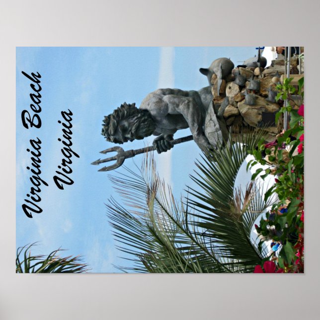 Kung Neptune Park, Virginia Beach, VA Poster (Framsidan)