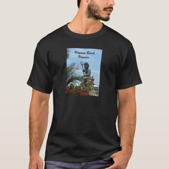 Kung Neptune Park, Virginia Beach, VA T Shirt (Framsida)