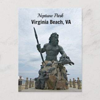 Kung Neptune Park, Virginia Beach, VA Vykort