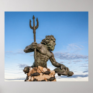 Kung Neptune Statue Poster