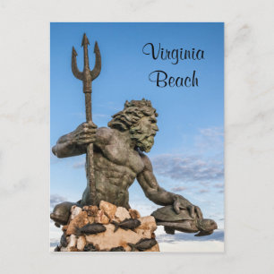 Kung Neptune Statue Vykort
