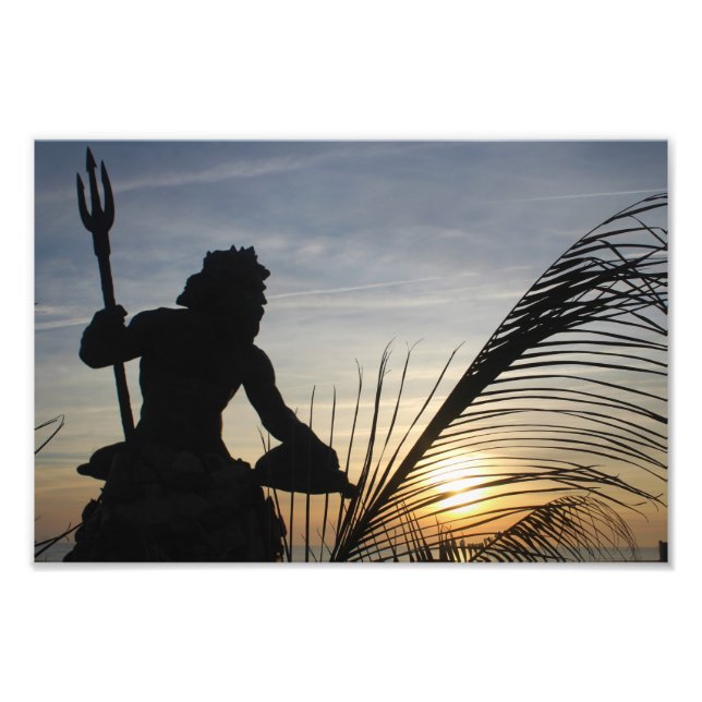 Kung Neptune Virginia Beach-foto Fototryck (Framsidan)