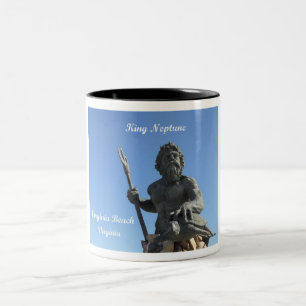 Kung Neptune, Virginia Beach, Virginia Två-Tonad Mugg
