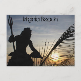 Kung Neptune Virginia Beach-vykort Vykort