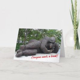 Kung Nyani tar en paus. NYC - H-kort Kort