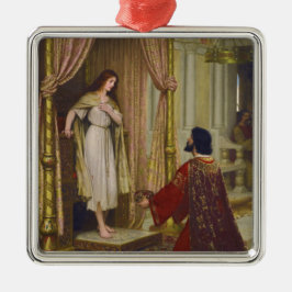 Kung och Beggar Girl Julgransprydnad Metall