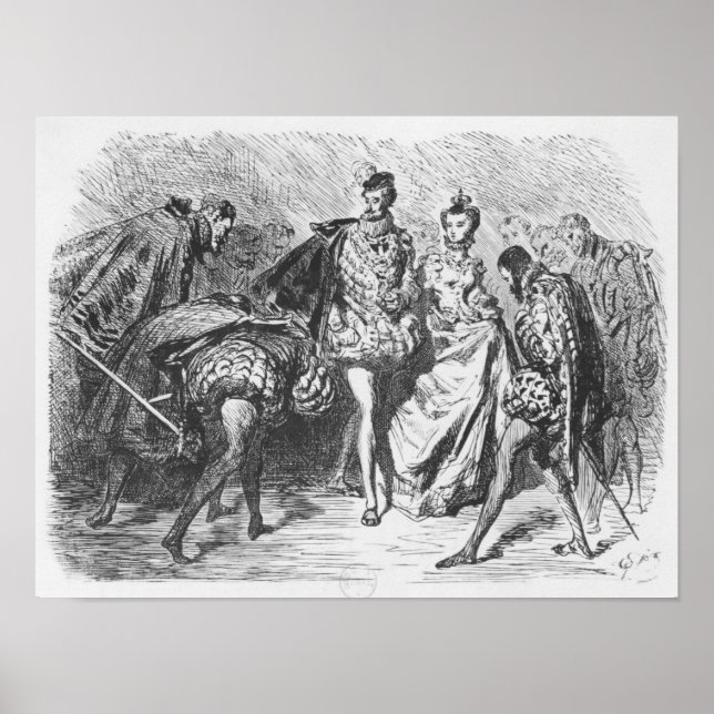 Kung och domstol poster (Framsidan)