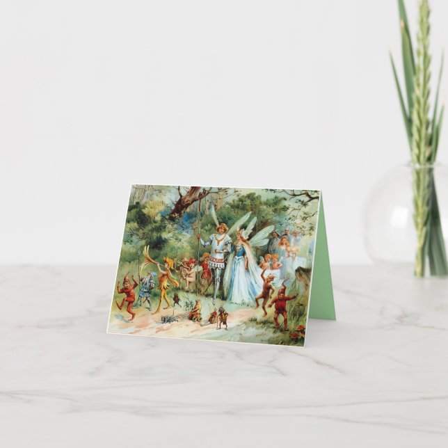 Kung och drottning av Älvor Inbjudan (Framsida)