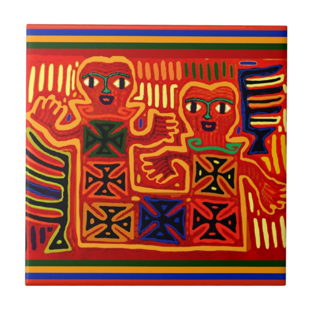 Kung och drottning av delstaten kakelplatta (Framsidan)