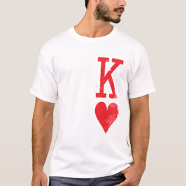 Kung och drottning av Hearts spelkort Par Tee