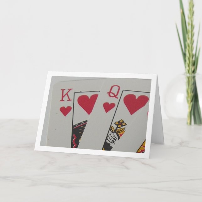 Kung och drottning av Hearts Valentine eller Kärle Helgkort (Framsida)