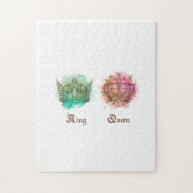 Kung och drottning pussel (Vertikal)