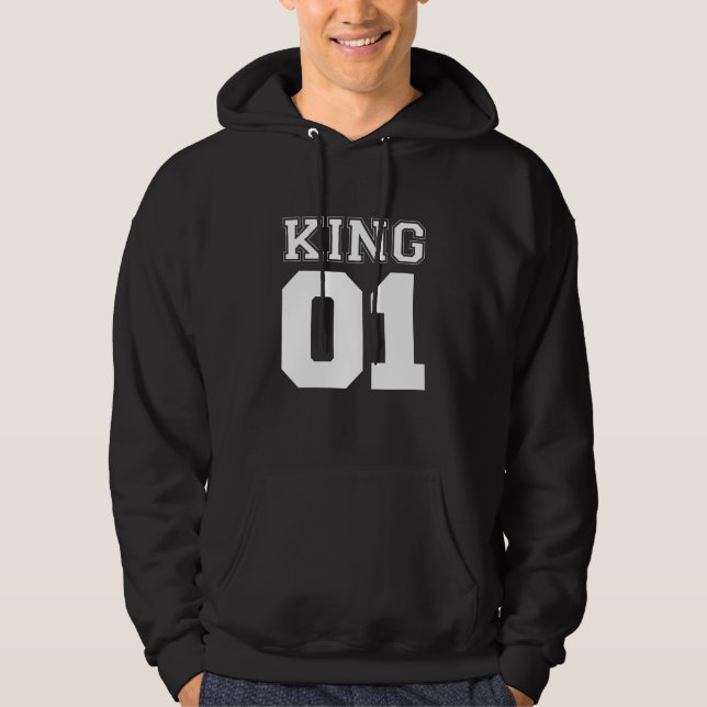 kung och drottningpar sweatshirt (Framsida)
