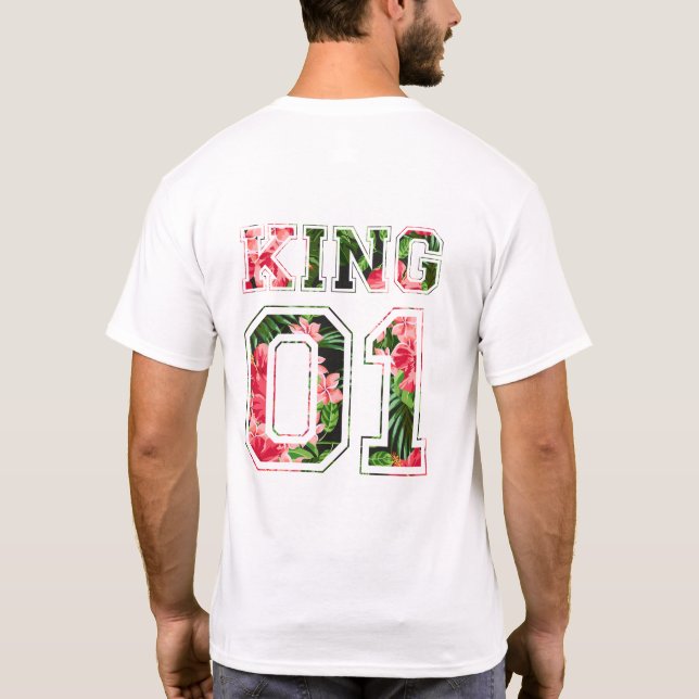 kung och drottningpar t shirt (Baksida)