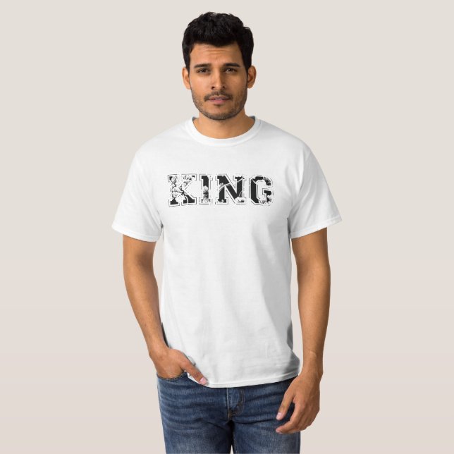 kung och drottningsskjortor t shirt (Hel framsida)