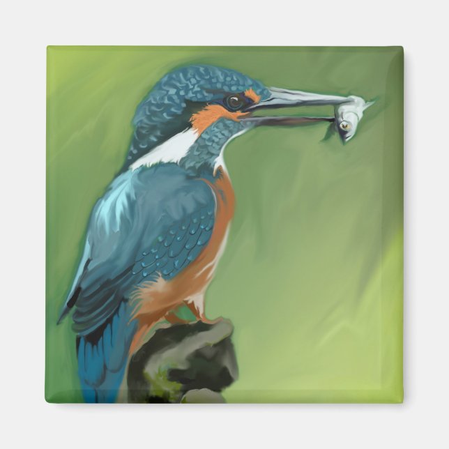 Kung och fiskmagnet magnet (Framsidan)