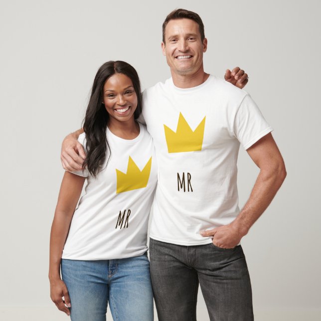 Kung och Queen Couple T Shirt (Unisex)