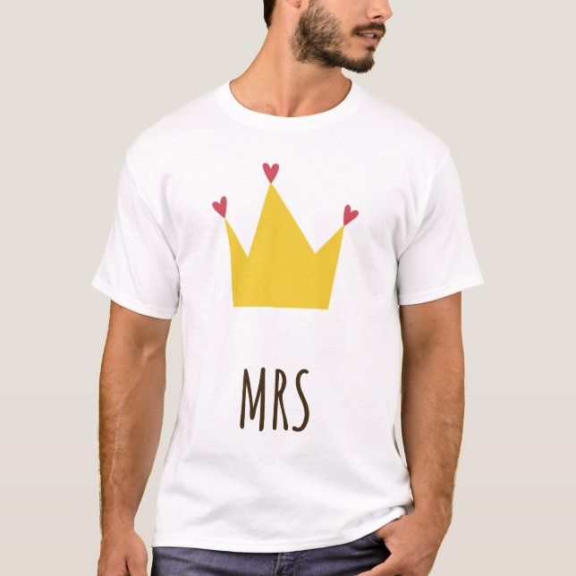 Kung och Queen Couple T Shirt (Framsida)