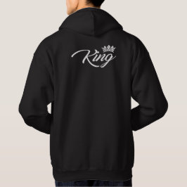 Kung och Queen Hoodie