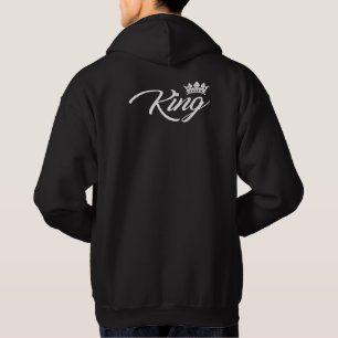 Kung och Queen Hoodie