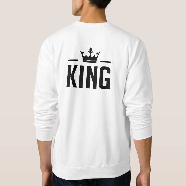 Kung och Queen Lång Ärmad Tröja (Baksida)