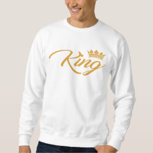 Kung och Queen Shirts Lång Ärmad Tröja