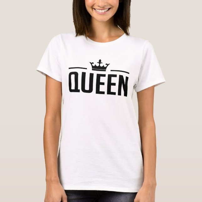 Kung och Queen Shirts T Shirt (Framsida)