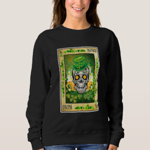 Kung och Queen Skull 22-kort par som matchar St Pa T Shirt