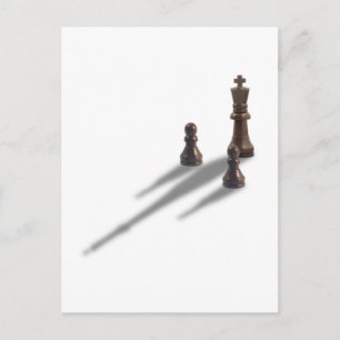 Kung och två Pawns Vykort