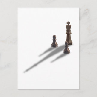 Kung och två Pawns Vykort